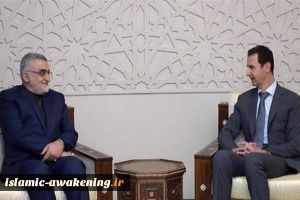 President Assad receives Boroujerdi