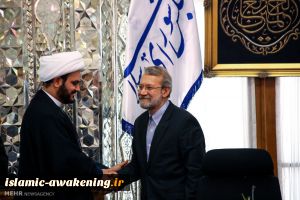 Larijani meets with leader of Hezbollah al-Nujaba