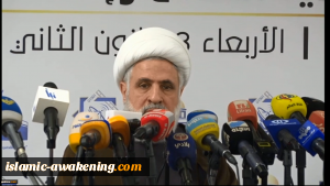 الشيخ قاسم: الشعب الايراني يرفض التدخل الأجنبي