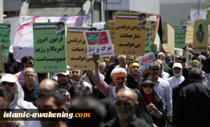 انطلاق مسیرات یوم القدس العالمی فی طهران وباقی المدن الایرانیة