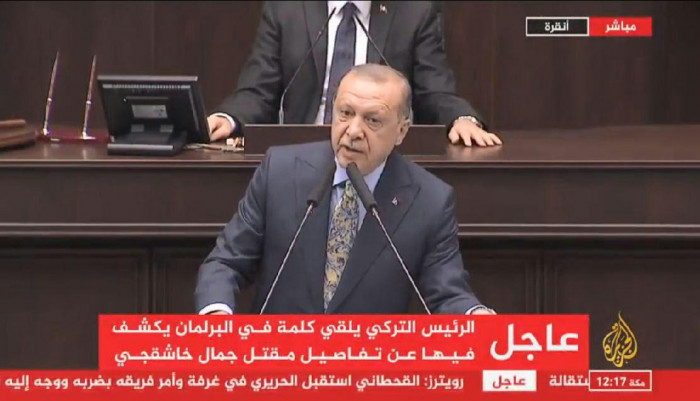 أردوغان یطالب السعودیة بکشف الجناة بأعلى السلم ومحاکمتهم بإسطنبول