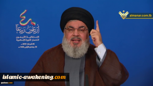 السید نصر الله: إیران لم تتخل عن التزاماتها تجاه فلسطین رغم الحرب الکونیة علیها