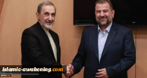 وفد من حركة حماس يلتقي بمستشار قائد الثورة الإسلامية الإيرانية