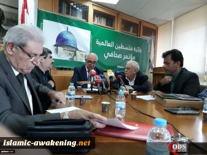 Meeting of the Palestinian Writers Union and Lebanon and Arabic literary figures from the Palestine World award