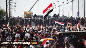 3 قتلى و100 مصاب فی احتجاجات بغداد