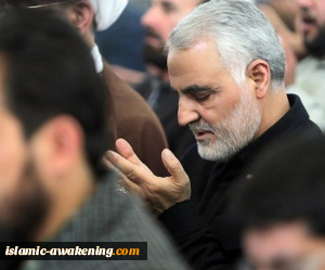 غزة: بیت عزاء للجنرال قاسم سلیمانی