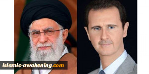 الرئیس الأسد فی برقیتین للخامنئی وروحانی بعد استشهاد سلیمانی