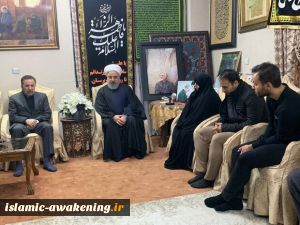 Pres. Rouhani visits martyred General Soleimani’s family