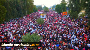 مسيرة مليونية عراقية تطالب القوات الامريكية بمغادرة العراق فوراً