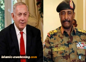 لقاء البرهان مع نتنیاهو طعنة فی ظهر العرب وخیانة للقضیة الفلسطینیة