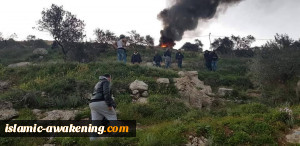 22 إصابة خلال تصدی سکان نابلس لإقتحام قوات الاحتلال