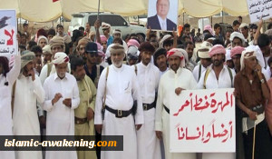 قبائل المهرة الیمنیة تحتشد لمنع دخول میلیشیات