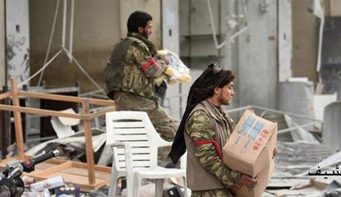 الجماعات المسلحة المرتبطة بترکیا تواصل 'التعفیش' فی عفرین