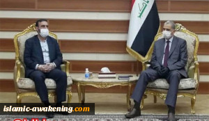 الملحق العسکری الایرانی یلتقی وزیر داخلیة العراق