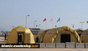 مستشفى میدانی روسی یبدا باستقبال جرحى انفجار بیروت