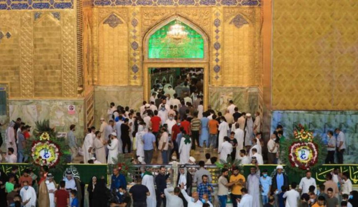رغم حظر التجوال.. توافد کبیر للنجف بمناسبة عید الغدیر