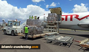 طائرة شحن للصلیب الأحمر تصل مطار صنعاء