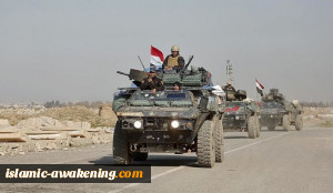 الجیش العراقی یرسل معدات عسکریة ثقیلة إلى الحدود مع ترکیا
