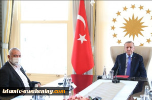 اردوغان یستقبل هنیة على رأس وفد من حرکة حماس