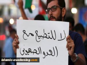 التطبیع خیانة.. الحرکات المعارضة للتطبیع تصدح باسم فلسطین داخل الإمارات وخارجها