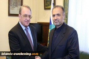 سفیر ایران فی موسکو یبحث مع المندوب الخاص للرئیس الروسی الاوضاع فی سوریا