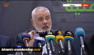 هنية من بيروت: صواريخنا يمكنها أن تصل إلى تل أبيب وما بعد بعد تل أبيب