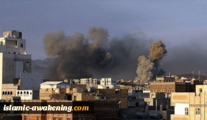 طیران العدوان السعودی الاماراتی یشنّ غارات على محافظات یمنیة مختلفة