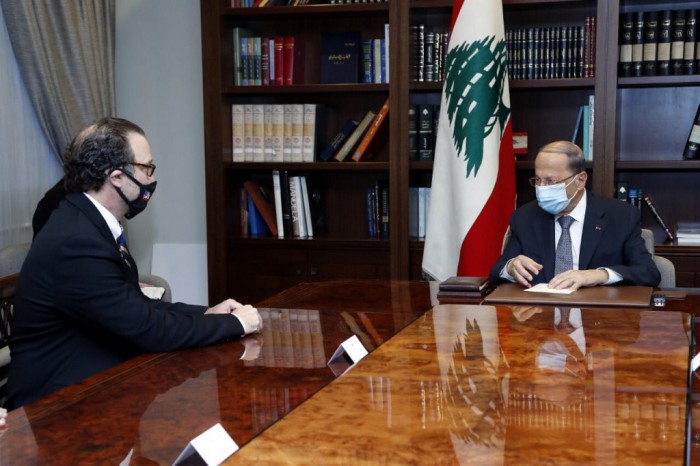 President Aoun Receives US’ Schenker