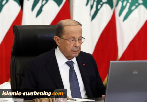 الرئیس اللبنانی: بلدنا مصمم على الوصول إلى اتفاق یحفظ حقوقه وسیادته براً وبحراً