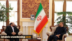 حماس وإیران تجریان مباحثات حول آخر تطورات الصراع مع الاحتلال الصهیونی