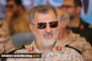 قائد القوة البریة للحرس الثوری یتفقد المناطق الحدودیة مع 