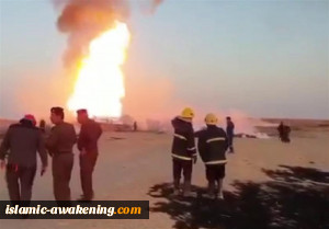 انفجار أنبوب ناقل للغاز فی المثنى العراقیة یوقع قتلى وجرحى