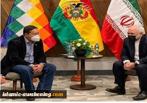 ظریف والرئیس البولیفی الجدید یبحثان تنمیة العلاقات الثنائیة بین البلدین