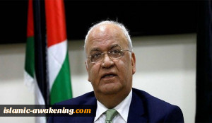 السلطة الفلسطینیة تعلن الحداد على صائب عریقات وتنکیس الأعلام