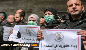 عدد الأسرى الفلسطینیین بکورونا فی سجون الاحتلال یصل إلى 132