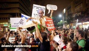 التظاهرات ضد نتنیاهو تتجدد فی القدس وتلِ أبیب وحیفا