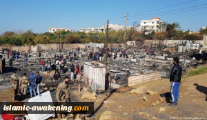 الحزب الدیمقراطی اللبنانی: احراق مخیمات السوریین جریمة ضد الإنسانیة والقیم والأخلاق