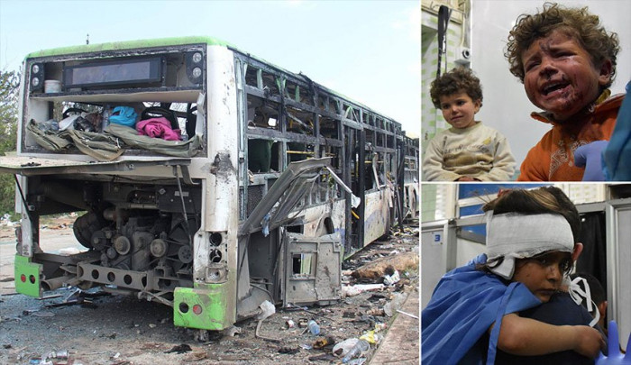 الشعبیة تدین الهجوم الإرهابی الذی استهدف باصاً للنقل على طریق دیر الزور