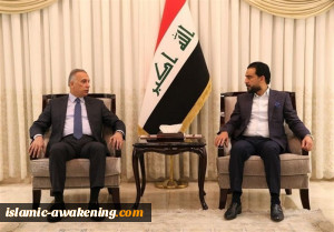 الکاظمی والحلبوسی یتباحثان حول قانون الموازنة 2021