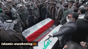 Mourners burry killed Iraqi fighters in holy city of Najaf