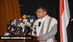 محمد علی الحوثی: على أمیرکا حظر إرسال السلاح والطیران والدعم اللوجستی للسعودیة وتحالفها