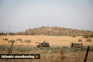 Israeli Occupation Military Holds Drill on Lebanon Border