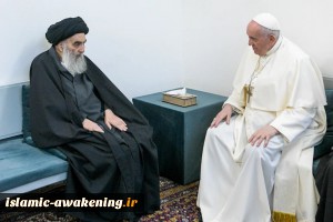 Pope Francis meets with Ayatollah Sistani during visit to Iraq