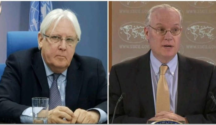 لبحث سبل حل الأزمة الیمنیة.. غریفیث ولیندرکینغ فی الریاض